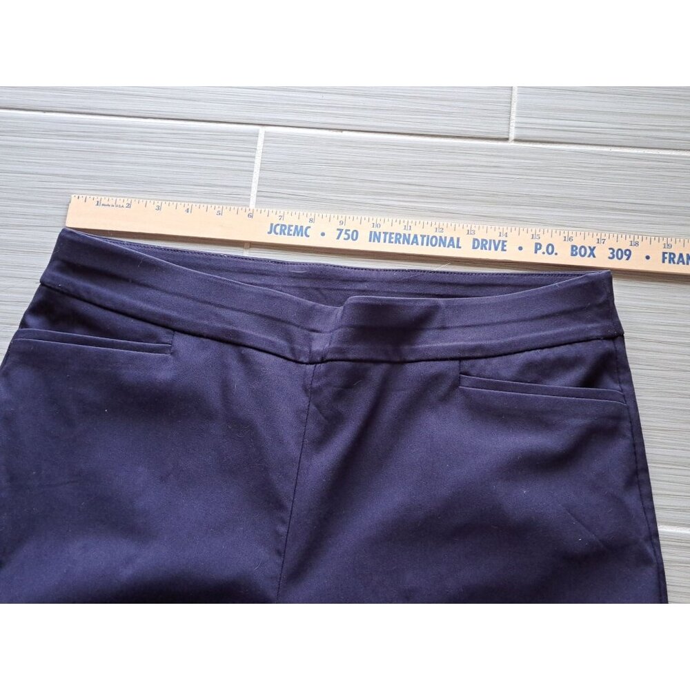 Chico's Women's Size 2.5R 14 Navy Wide-Leg Dress Pants Pull On Pockets Office - Picture 4 of 10